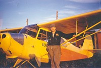 Bud Kipp and his "Champ" airplane